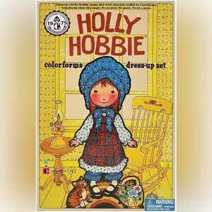 Holly Hobbie 1975 colorforms dress-up set